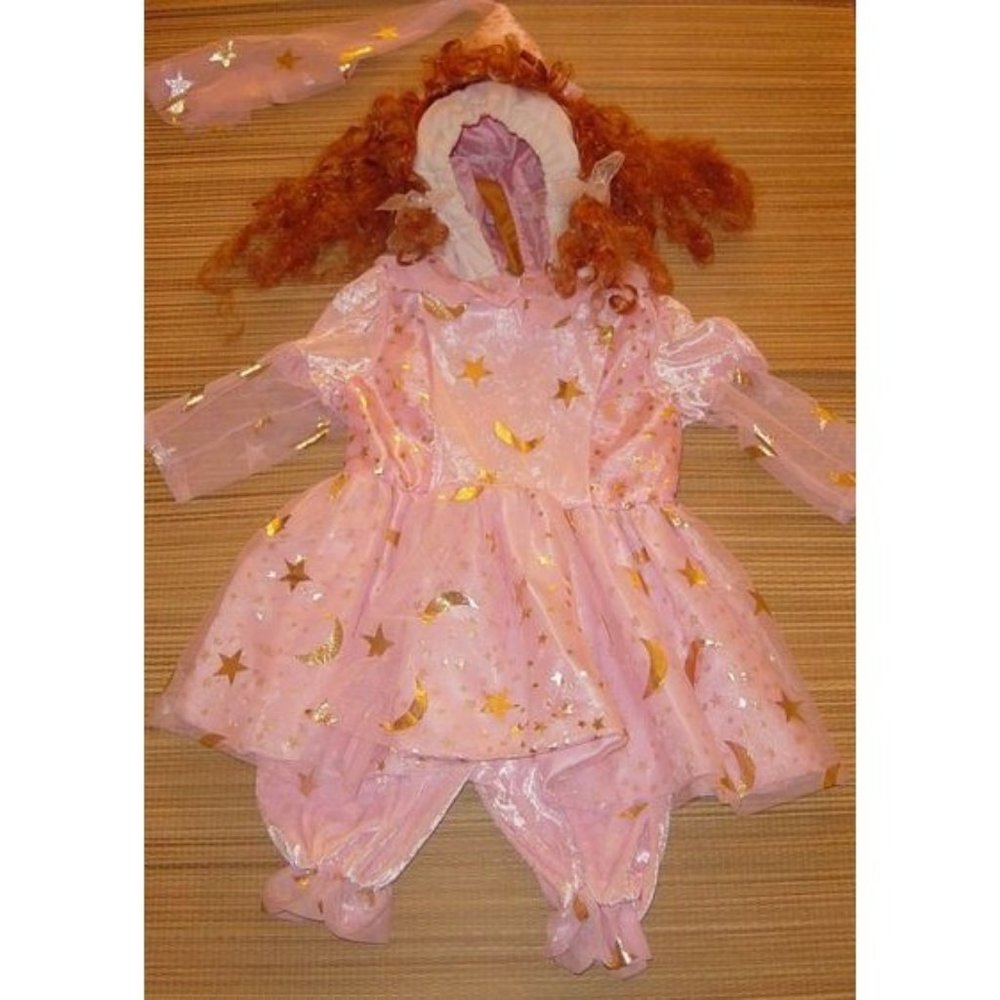 Girls Pink Fairy Princess Halloween Costume Size 4 5 6 Dress Up Pretend Play